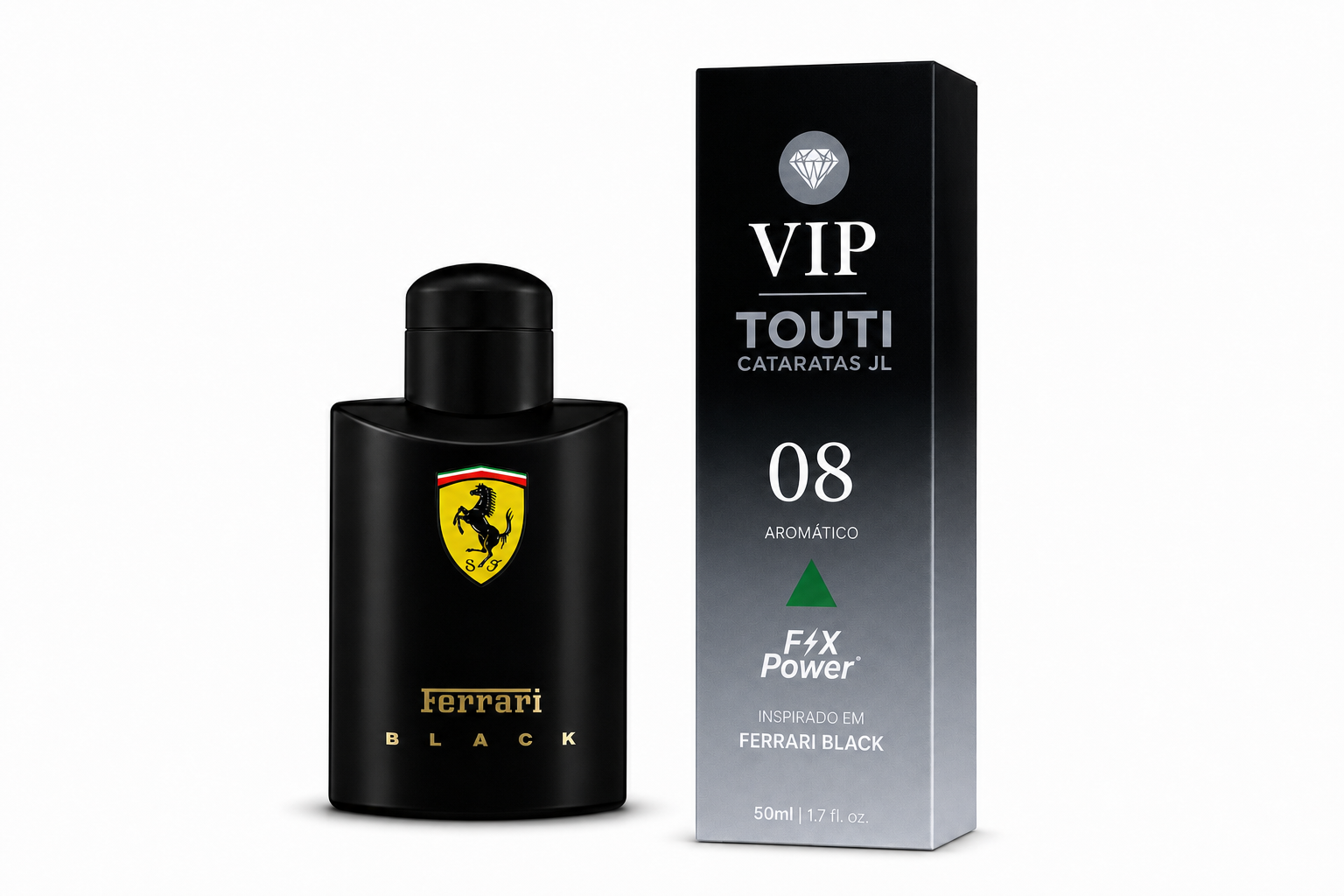 VIP 08 – Inspirado no Ferrari Black | Perfume Masculino Aromático
