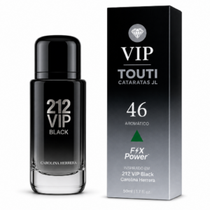 VIP 46 – Inspirado no 212 VIP Black | Perfume Masculino Aromático